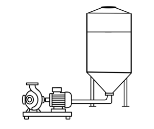 Flooded suction (dry-sited pump types)