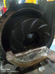 Ice formation in a frozen pump