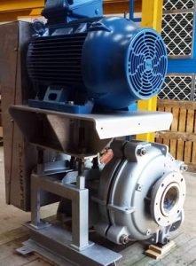Warman pump with overhead motor